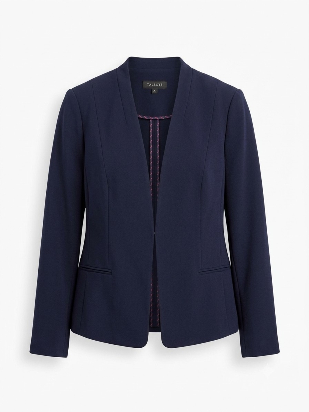 Talbots Navy Open-Front Women's Blazer